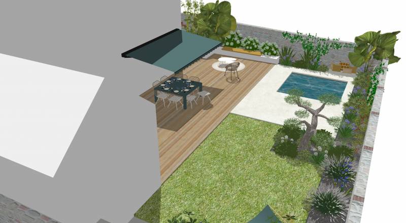 Création de jardin par un paysagiste à La Ciotat.