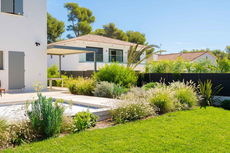 Création de jardin par un paysagiste au Castellet