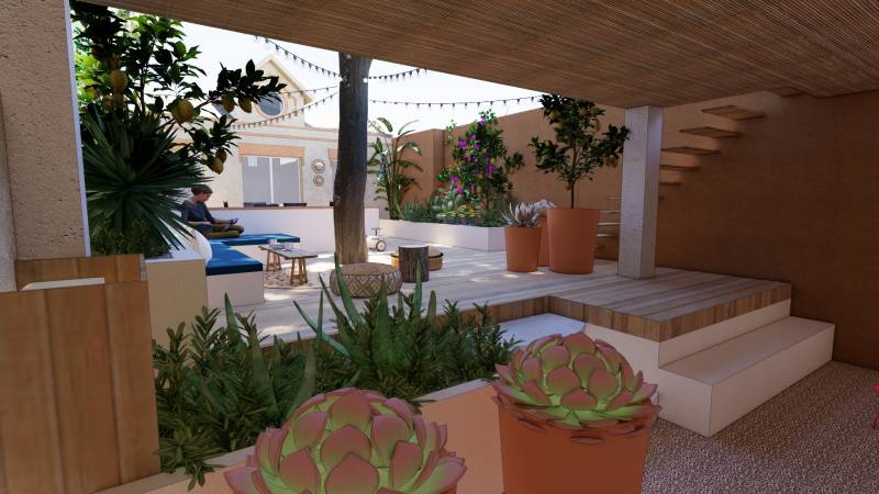 Paysagiste créateur de jardin, terrasse et mini piscine en 3D à Marseille