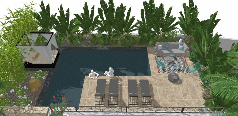 Paysagiste à La Ciotat pour une création de jardin méditerranéen moderne